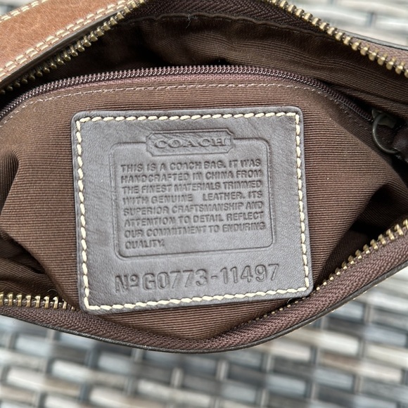 Coach Brown Leather Patchwork Cross Body Bag - Picture 17 of 17